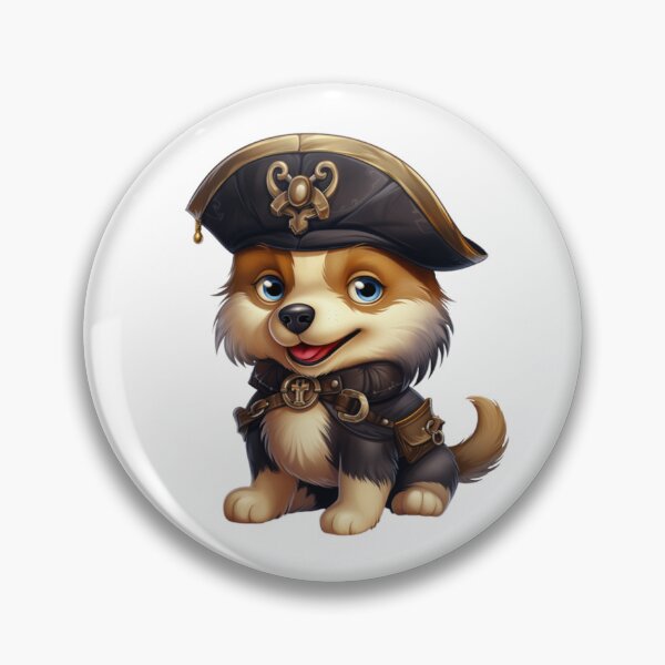 Item preview, Kawaii Puppy Dog Pirate designed and sold by KawaiiArtStyle.