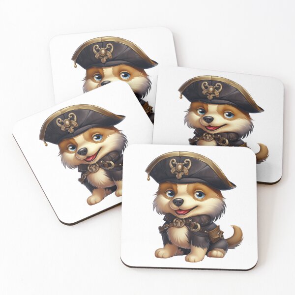 Item preview, Kawaii Puppy Dog Pirate designed and sold by KawaiiArtStyle.