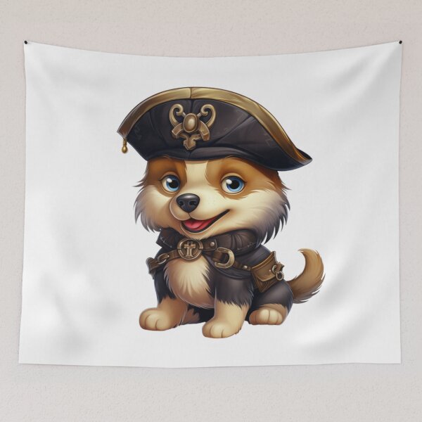 Item preview, Kawaii Puppy Dog Pirate designed and sold by KawaiiArtStyle.