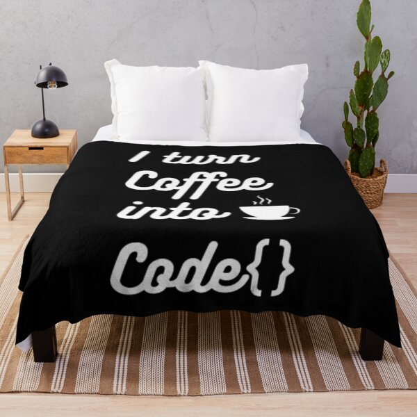 Item preview, I turn coffee into code - programmer - developer  designed and sold by TeePassion.