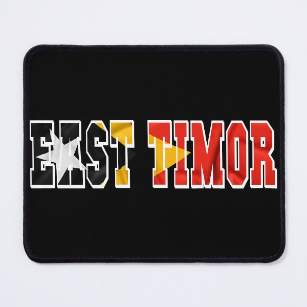 Item preview, East Timor Country Flag Typography designed and sold by TravelWish.