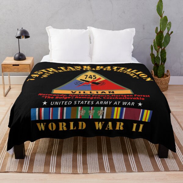 Item preview, Army - 745th Tank Battalion - Villian w SSI Name Tape WWII EU SVC designed and sold by Military Insignia Products.