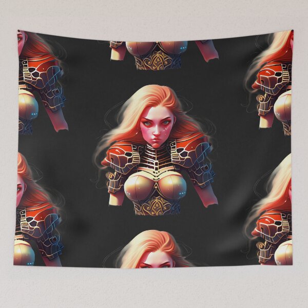Item preview, Space Girl "Firelle" designed and sold by Chubuter.