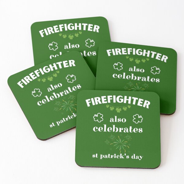 Item preview, Firefighter Also Celebrates St. Patrick's Day designed and sold by BababuuuPrint.