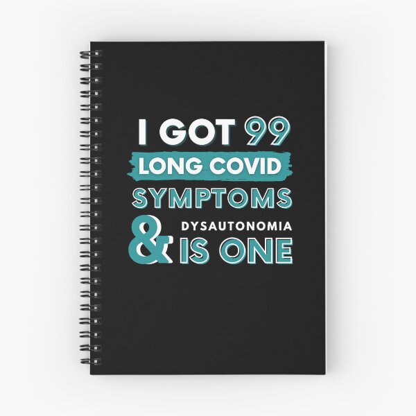 Item preview, 99 Long Covid Symptoms Dysautonomia- Blue designed and sold by SadTea-Longhaul.