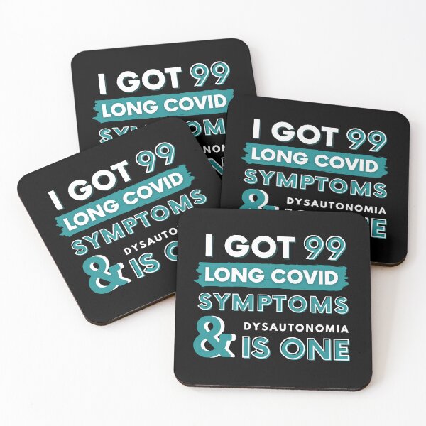 Item preview, 99 Long Covid Symptoms Dysautonomia- Blue designed and sold by SadTea-Longhaul.