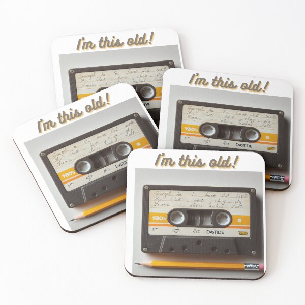 Item preview, I'm this old record tape and pencil designed and sold by Dominika Farkašová.