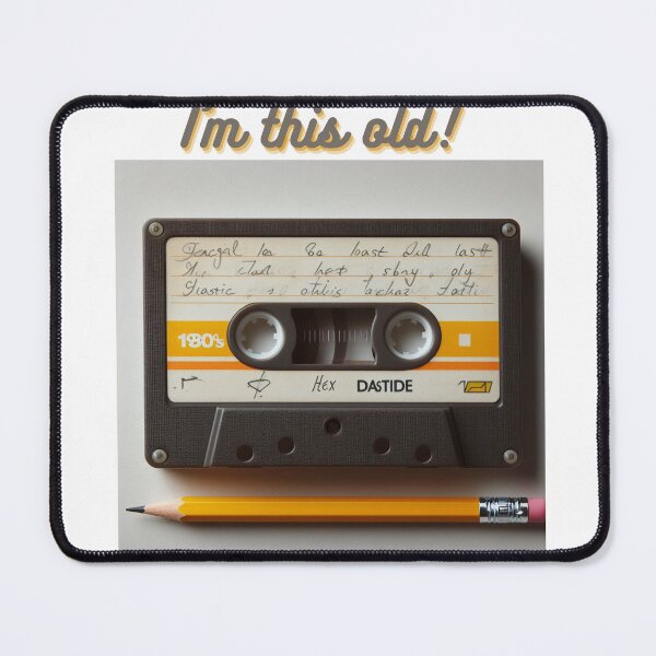 Item preview, I'm this old record tape and pencil designed and sold by Dominika Farkašová.