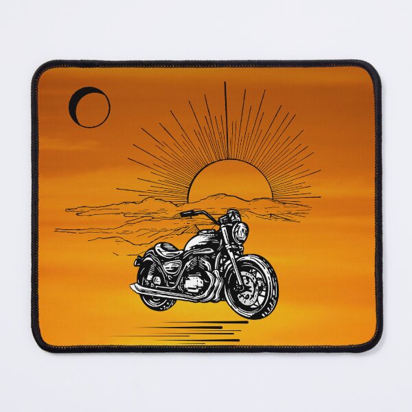 Item preview, Motorcycle Sunset with Background designed and sold by tomorrowsart.