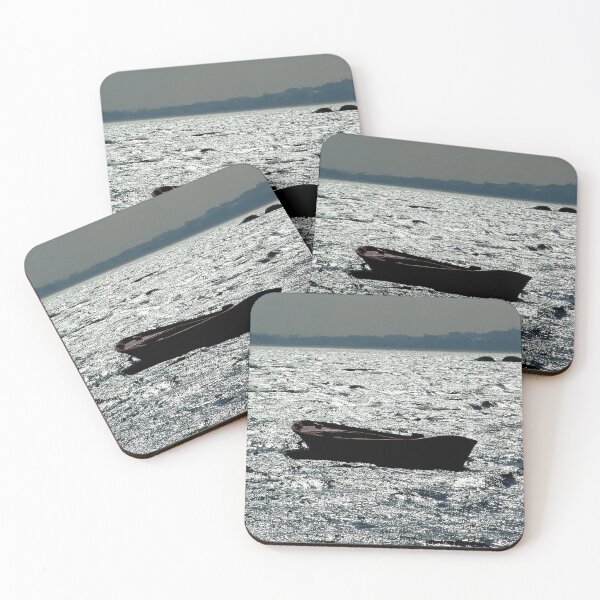 Item preview, Rowing boat in a gray ocean, Pontevedra designed and sold by Luis J. de la Fuente.