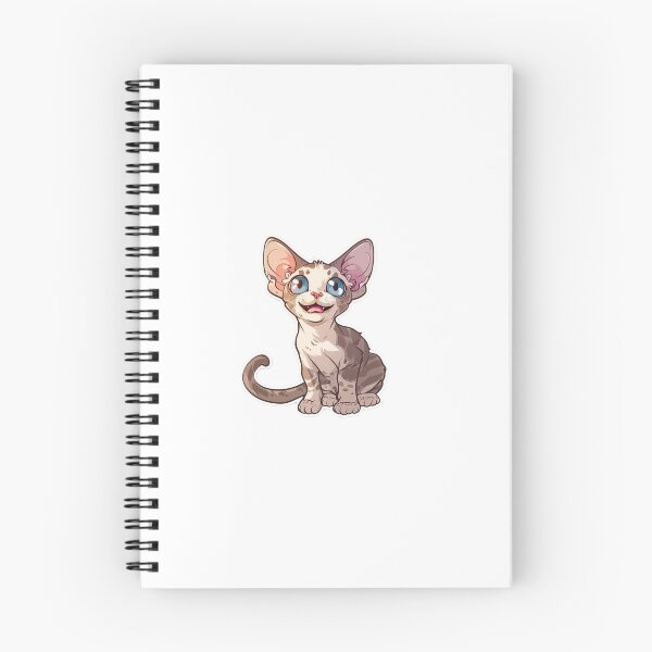 Item preview, Devon Rex Kawaii Famous Cat Breeds Animal Inspired Art and Stickers designed and sold by CDC40.