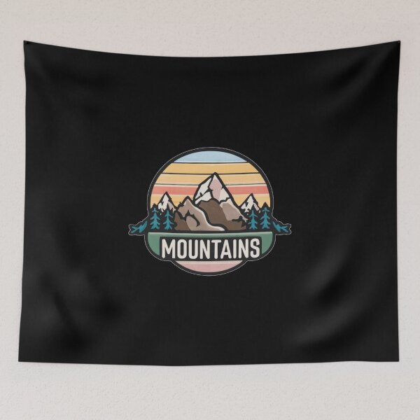 Item preview, Mountains are my happy place designed and sold by CosmicFreedom9.