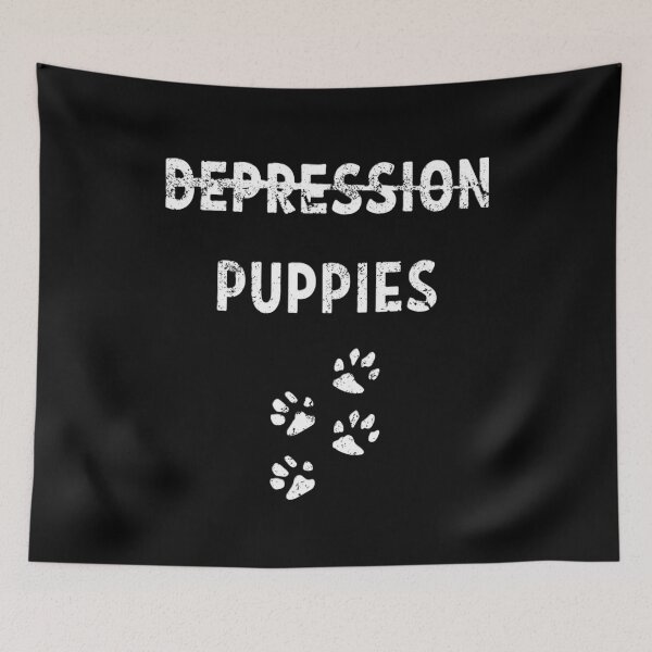 Item preview, Overcome depression with puppies designed and sold by EMMonovi.