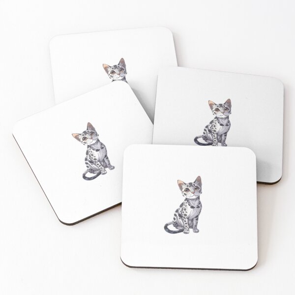 Item preview, Mau egipcio Kawaii Razas de gatos famosos Arte y pegatinas inspirados en animales designed and sold by CDC40.
