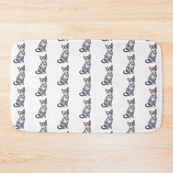 Item preview, Mau egipcio Kawaii Razas de gatos famosos Arte y pegatinas inspirados en animales designed and sold by CDC40.