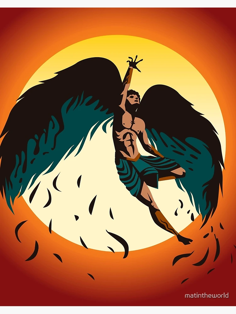 icarus #greekmythology  Art deco illustration, Art prompts, Icarus  wallpaper greek