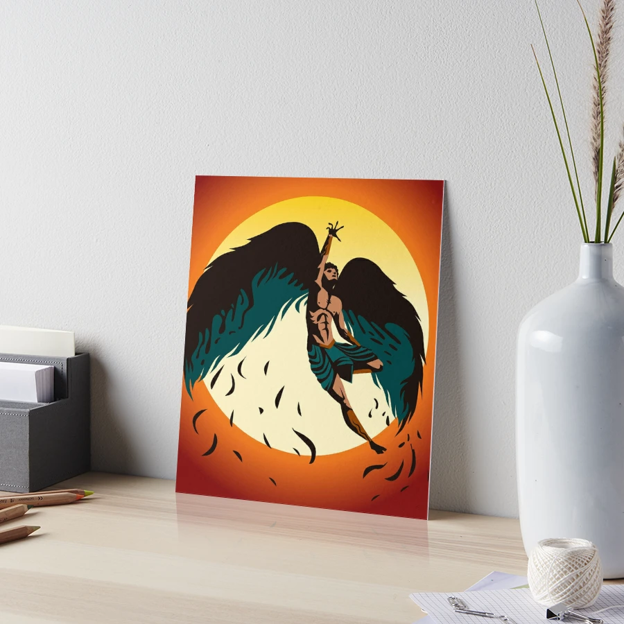 icarus greek myth Art Board Print for Sale by matintheworld