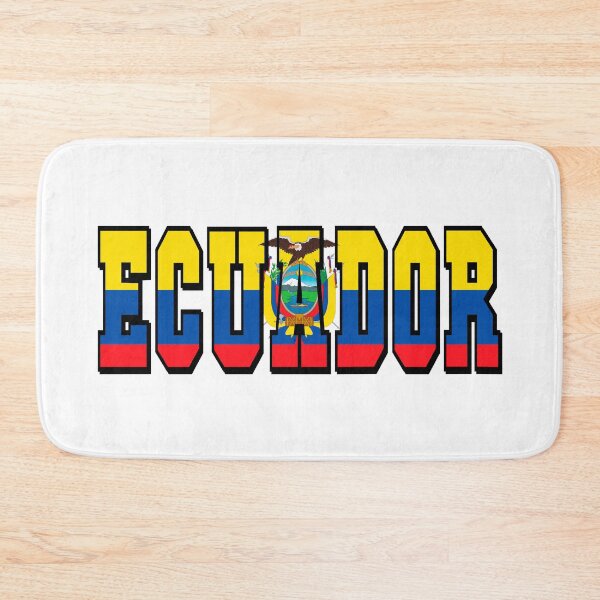 Item preview, Ecuador Country Flag Typography designed and sold by TravelWish.