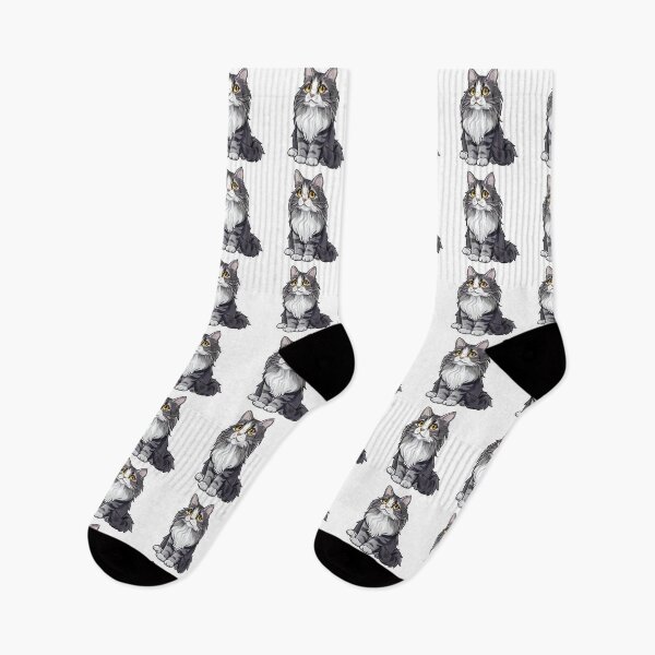 Item preview, Maine Coon Kawaii Famous Cat Breeds Animal Inspired Art and Stickers designed and sold by CDC40.