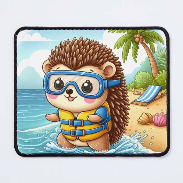 Item preview, hedgehog on the beach designed and sold by rayo-art.