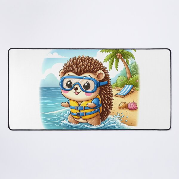 Item preview, hedgehog on the beach designed and sold by rayo-art.