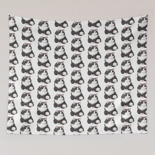 Item preview, Norwegian Forest Kawaii Famous Cat Breeds Animal Inspired Art and Stickers designed and sold by CDC40.