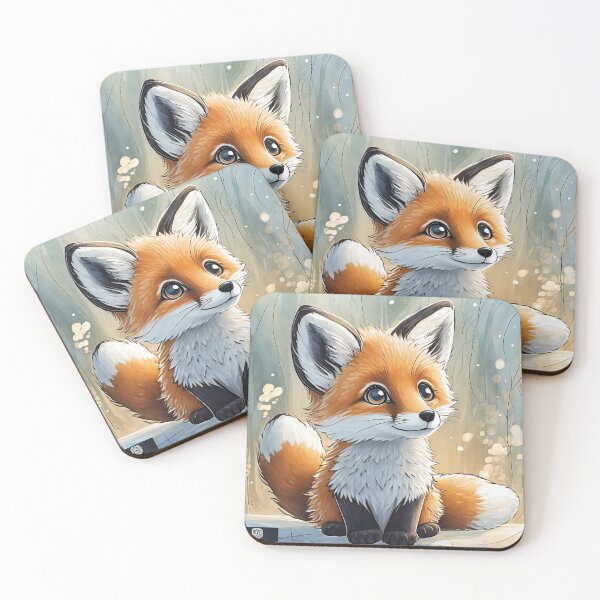 Item preview, Baby Fox designed and sold by PawPrintLines.