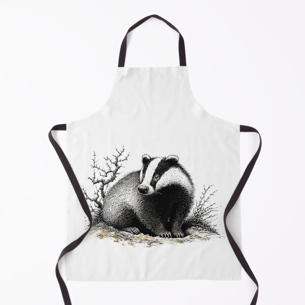 Item preview, Pensive Badger Standing In Thorn Bush designed and sold by EdgyEdgeArt.