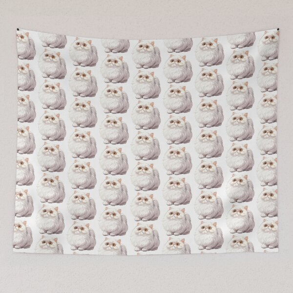 Item preview, Persian Kawaii Famous Cat Breeds Animal Inspired Art and Stickers designed and sold by CDC40.