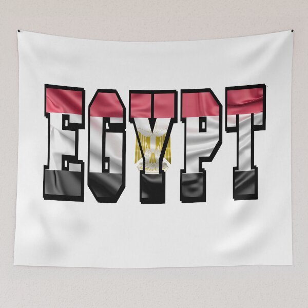 Item preview, Egypt Country Flag Typography designed and sold by TravelWish.