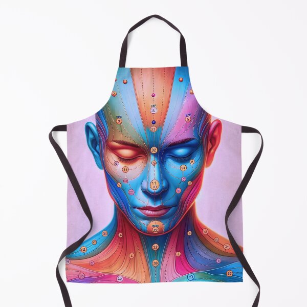 Item preview, Abstract Accupuncture Portrait - Pink designed and sold by PyxieZen.
