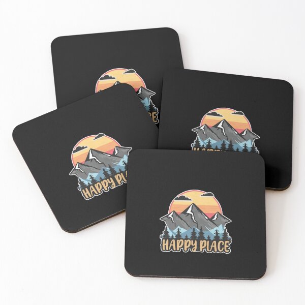 Item preview, Mountains are my happy place designed and sold by CosmicFreedom9.