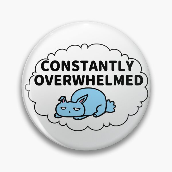 Item preview, Constantly Overwhelmed Bunny designed and sold by Paxy Designs.