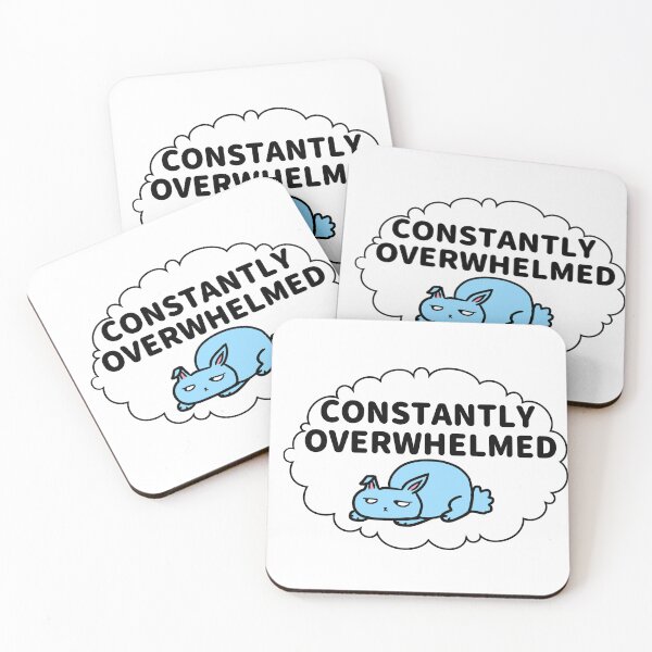 Item preview, Constantly Overwhelmed Bunny designed and sold by Paxy Designs.