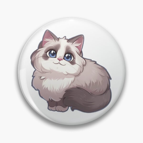 Item preview, Ragdoll Kawaii Famous Cat Breeds Animal Inspired Art and Stickers designed and sold by CDC40.