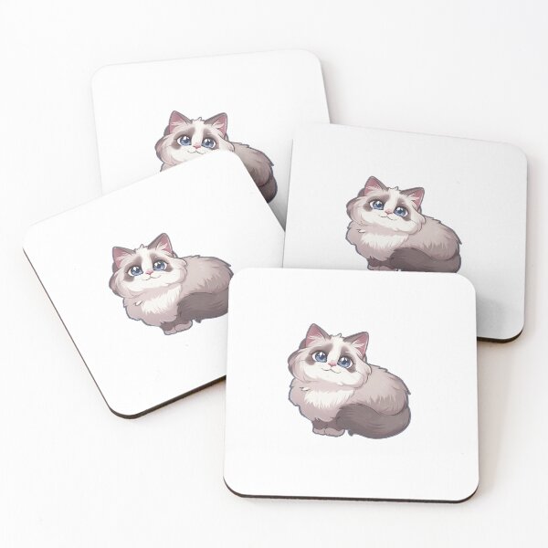 Item preview, Ragdoll Kawaii Famous Cat Breeds Animal Inspired Art and Stickers designed and sold by CDC40.