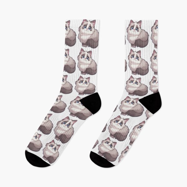 Item preview, Ragdoll Kawaii Famous Cat Breeds Animal Inspired Art and Stickers designed and sold by CDC40.