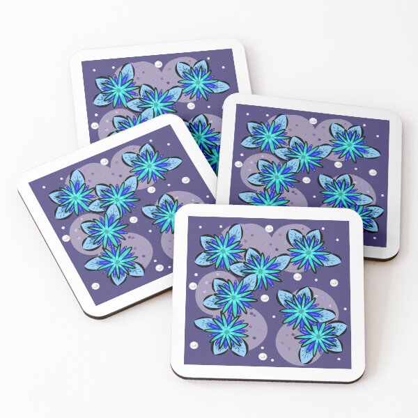 Item preview, Winter blue flowers designed and sold by Mimignonne.
