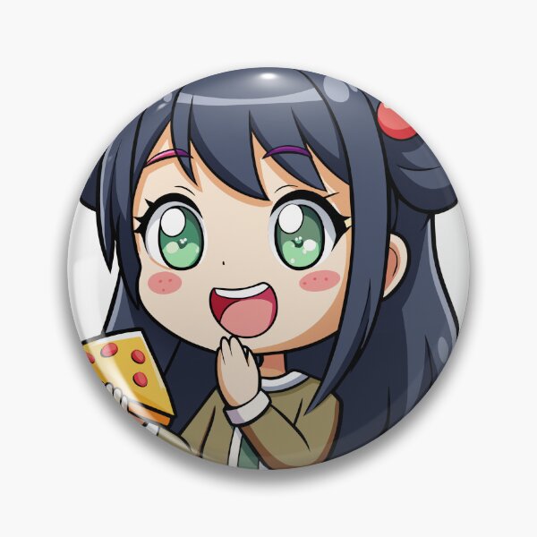 Item preview, Immerse in the Allure: Anime Girl Delighting in Every Mouthful of Delectable Pizza designed and sold by Rosa Elena Albornoz Mendez.