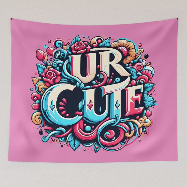 Item preview, Ur Cute, typography, rose designed and sold by maxmaj.