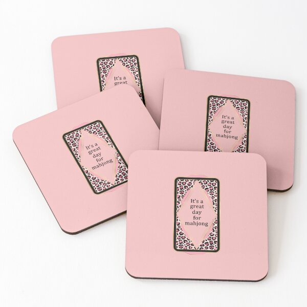 Item preview, Its a great day for mahjong - in leopard pattern frame designed and sold by EmeraldeaArt.