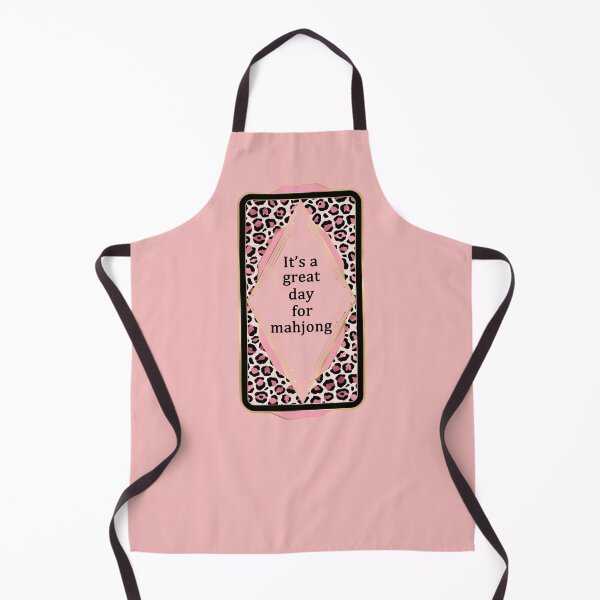 Item preview, Its a great day for mahjong - in leopard pattern frame designed and sold by EmeraldeaArt.