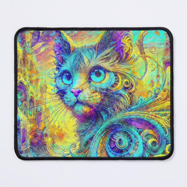 Item preview, Abstract abstraction of castle and cat. DeepDream designed and sold by blackhalt.