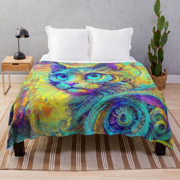 Item preview, Abstract abstraction of castle and cat. DeepDream designed and sold by blackhalt.