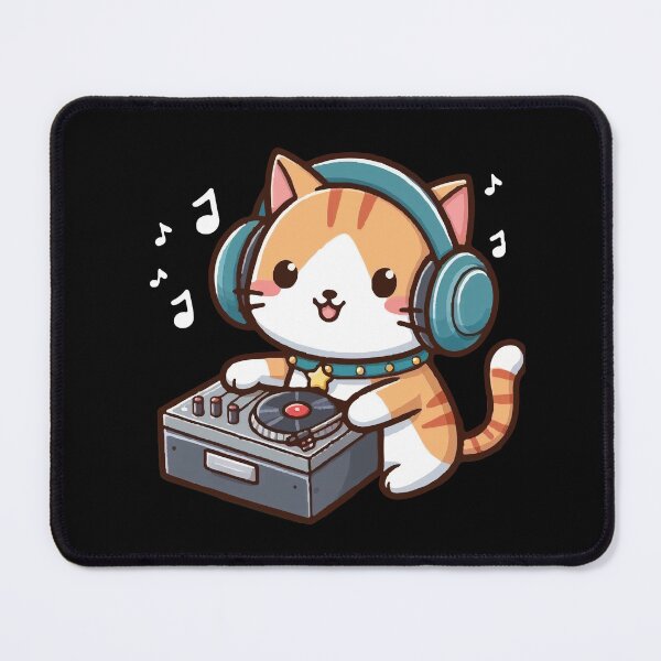 Item preview, Music Lover Cat Kawaii designed and sold by SOMI SOMI.