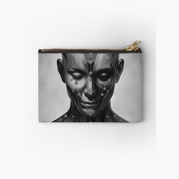 Item preview, Abstract Accupuncture Portrait - Black & White designed and sold by PyxieZen.