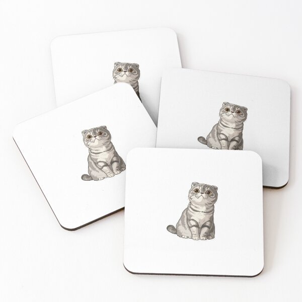 Item preview, Scottish Fold Kawaii Razas de gatos famosas Arte y pegatinas inspirados en animales designed and sold by CDC40.