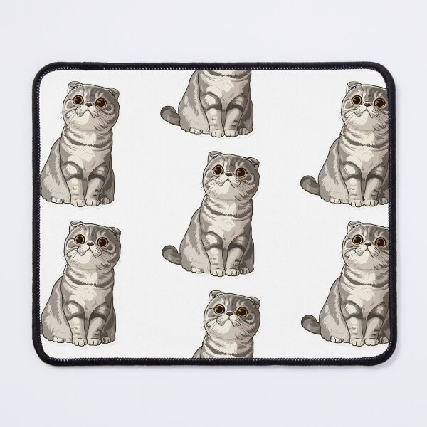 Item preview, Scottish Fold Kawaii Famous Cat Breeds Animal Inspired Art and Stickers designed and sold by CDC40.