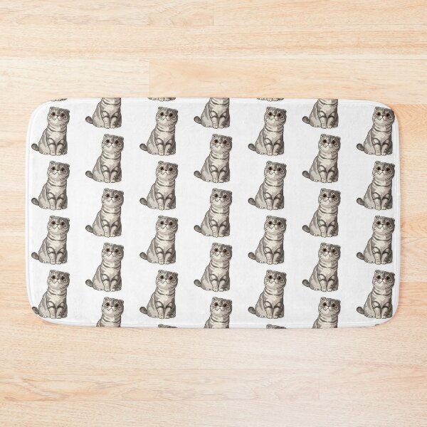 Item preview, Scottish Fold Kawaii Famous Cat Breeds Animal Inspired Art and Stickers designed and sold by CDC40.