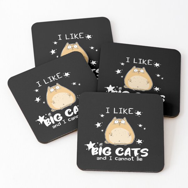 Item preview, I like big cats | fatty cat | obese kitten | Overweight kitty | ridiculous cat quotes designed and sold by themichetti.